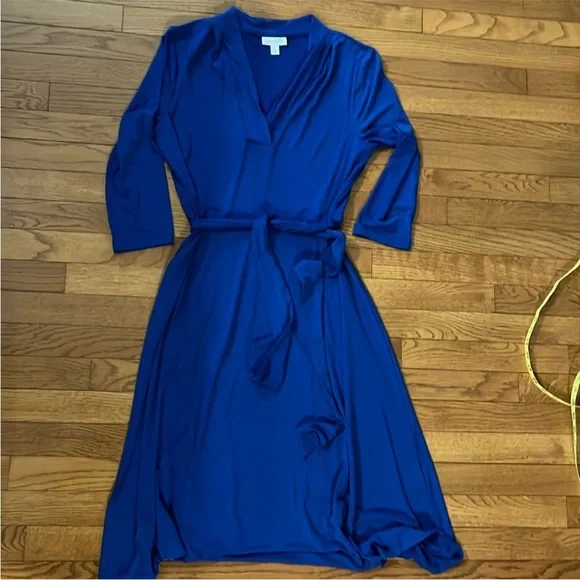 Elegant Blue Charter Club Jersey Dress - Picture 3 of 14